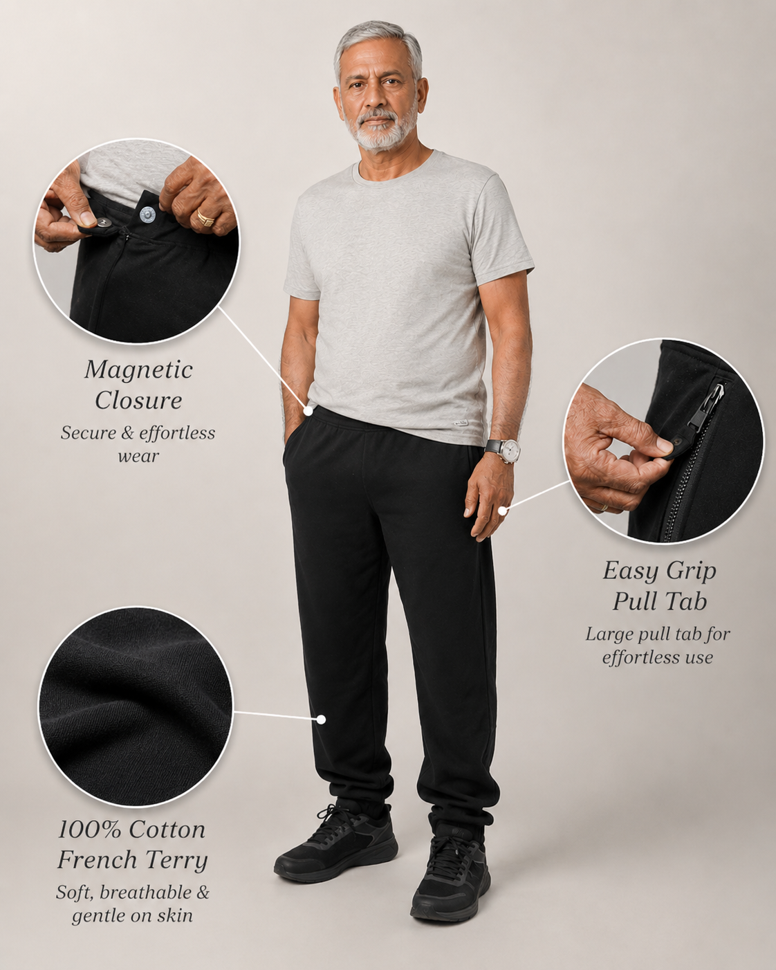 Adaptive Side Zip Pants