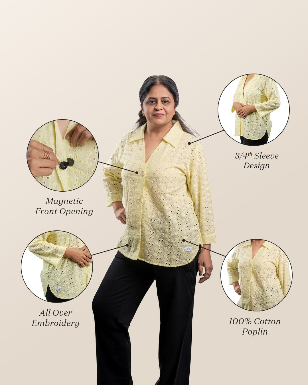 Easy Wear Embroidery Blouse