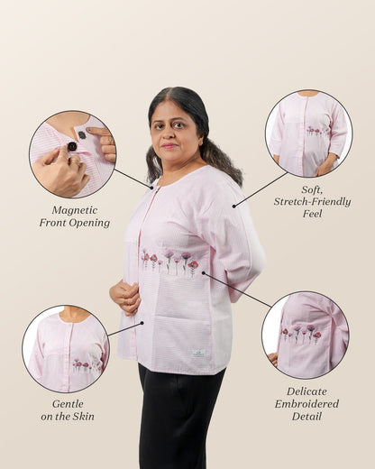 Ease On Embroidery Blouse