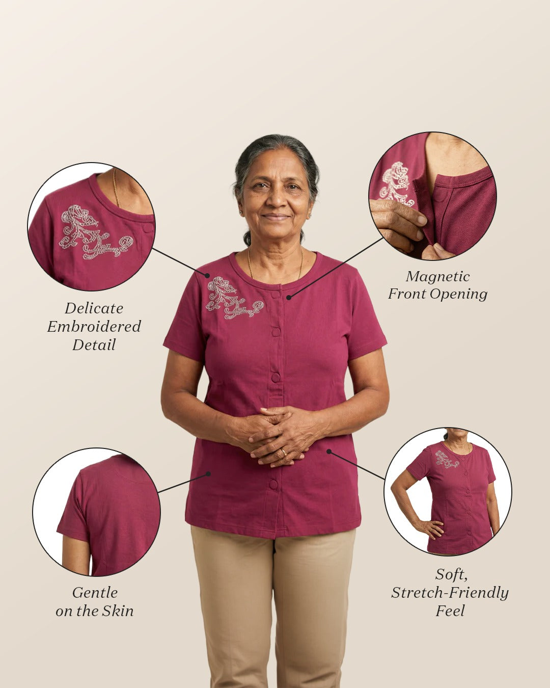 Easy Wear Closure Top
