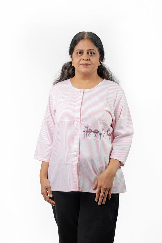 Ease On Embroidery Blouse