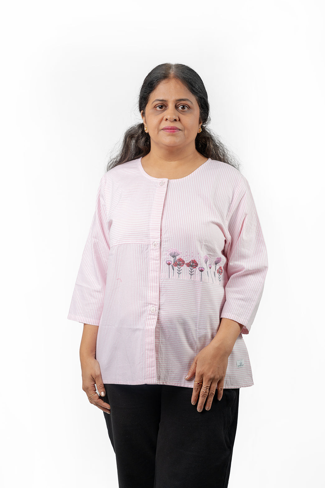 Ease On Embroidery Blouse