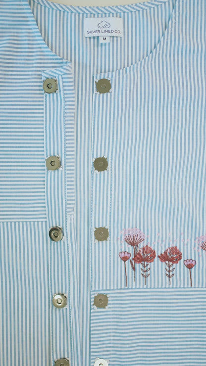Ease On  Embroidery Blouse